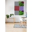 Wandpaneel 'Modular Wall PET 11201A' violett 52 x 52 cm