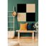 Wandpaneel 'Modular Wall PET 11202A' schwarz 52 x 52 cm