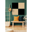 Wandpaneel 'Modular Wall PET 11202A' schwarz 52 x 52 cm