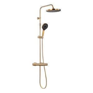Duschsystem 'Glaia' mit Thermostat mattgold