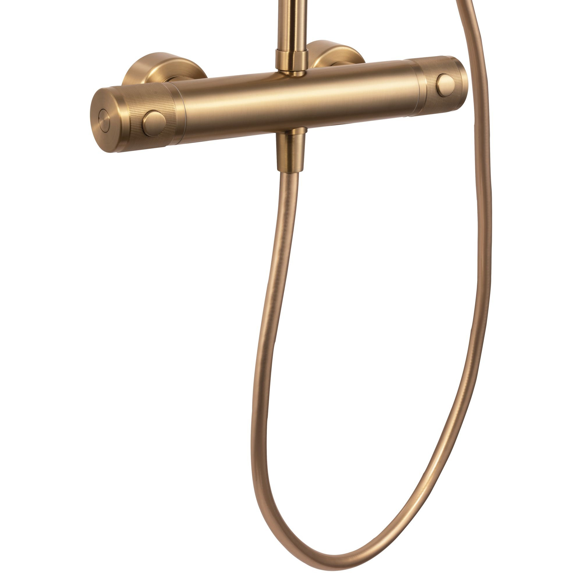 Duschsystem 'Glaia' mit Thermostat mattgold