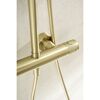 Duschsystem 'Glaia' mit Thermostat mattgold