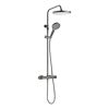 Duschsystem 'Glaia' mit Thermostat mattgrau