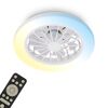 LED-Deckenventilator mit Beleuchtung 'Pafo' dimmbar 2600 lm RGB - tunable white Ø 38 x 14 cm