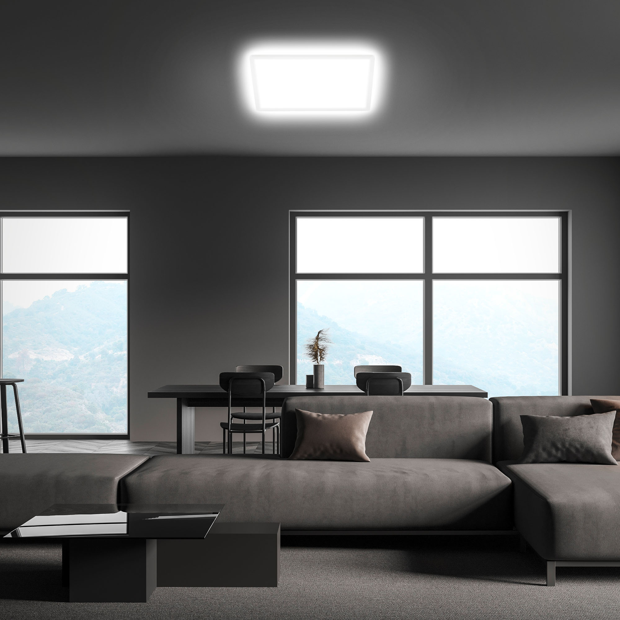 LED-Deckenleuchte 'Slim Case' 22 W weiß 42 x 42 cm