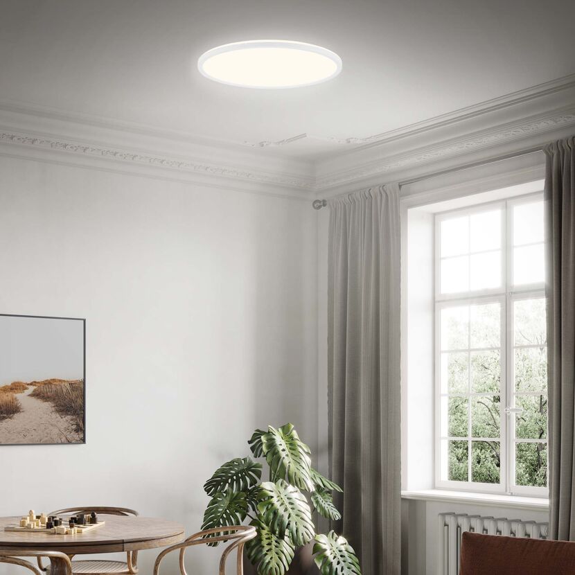 LED-Deckenleuchte 'Slim Case' Ø 42 cm weiß 3000 lm