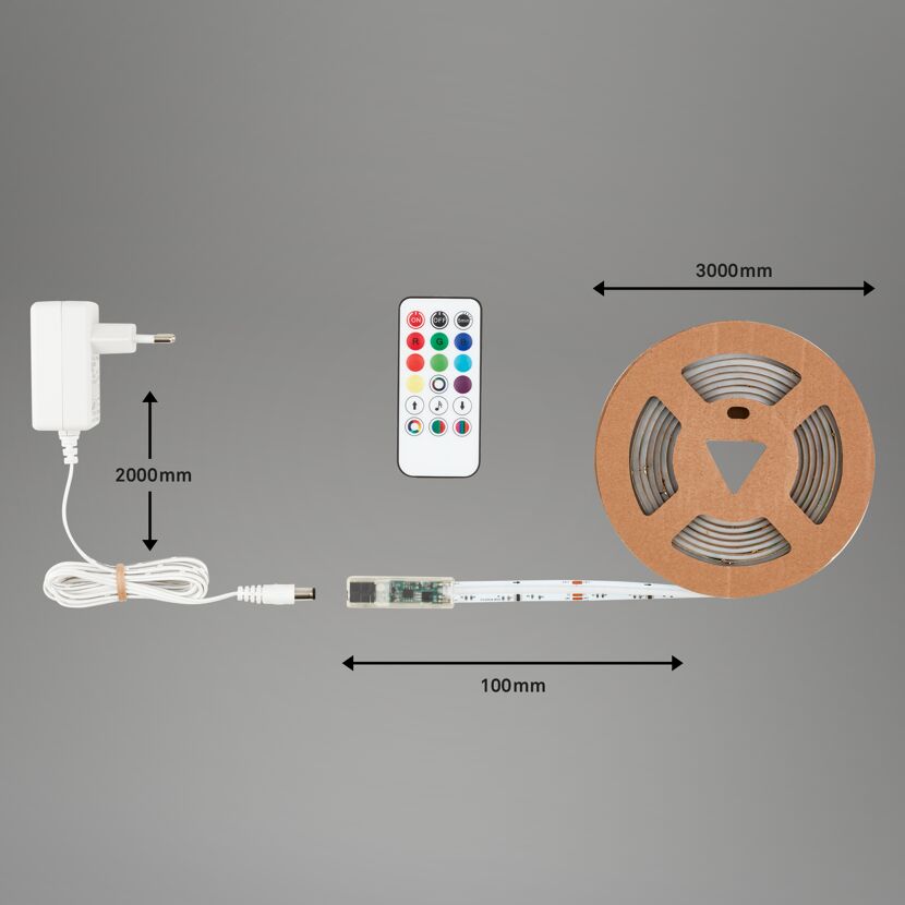 RGB-LED-Streifen 'Stripe' 3 m 22 W