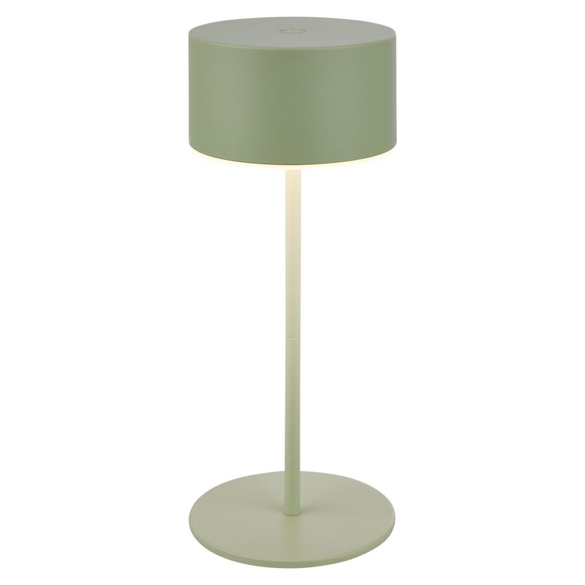 Akku-LED-Tischleuchte 'Kira' salbeigrün 2,6 W 150 lm 2700 K