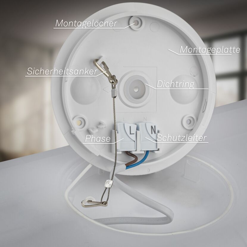 LED-Deckenleuchte 'Slim Case' 30 x 30 cm weiß 2400 lm