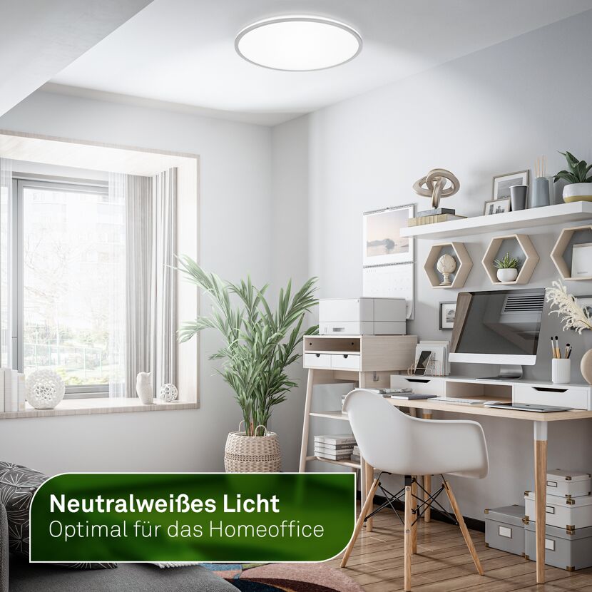 LED-Deckenleuchte 'Lana A' 1800 lm neutralweiß Ø 33 x 6 cm