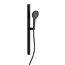 Stangenbrause-Set 'Karibik' schwarz matt 78 cm, 3 Strahlarten
