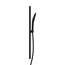 Stangenbrause-Set 'Karibik' schwarz matt 78 cm, 3 Strahlarten