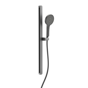 Stangenbrause-Set 'Karibik' graphit matt 78 cm, 3 Strahlarten