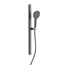Stangenbrause-Set 'Karibik' graphit matt 78 cm, 3 Strahlarten
