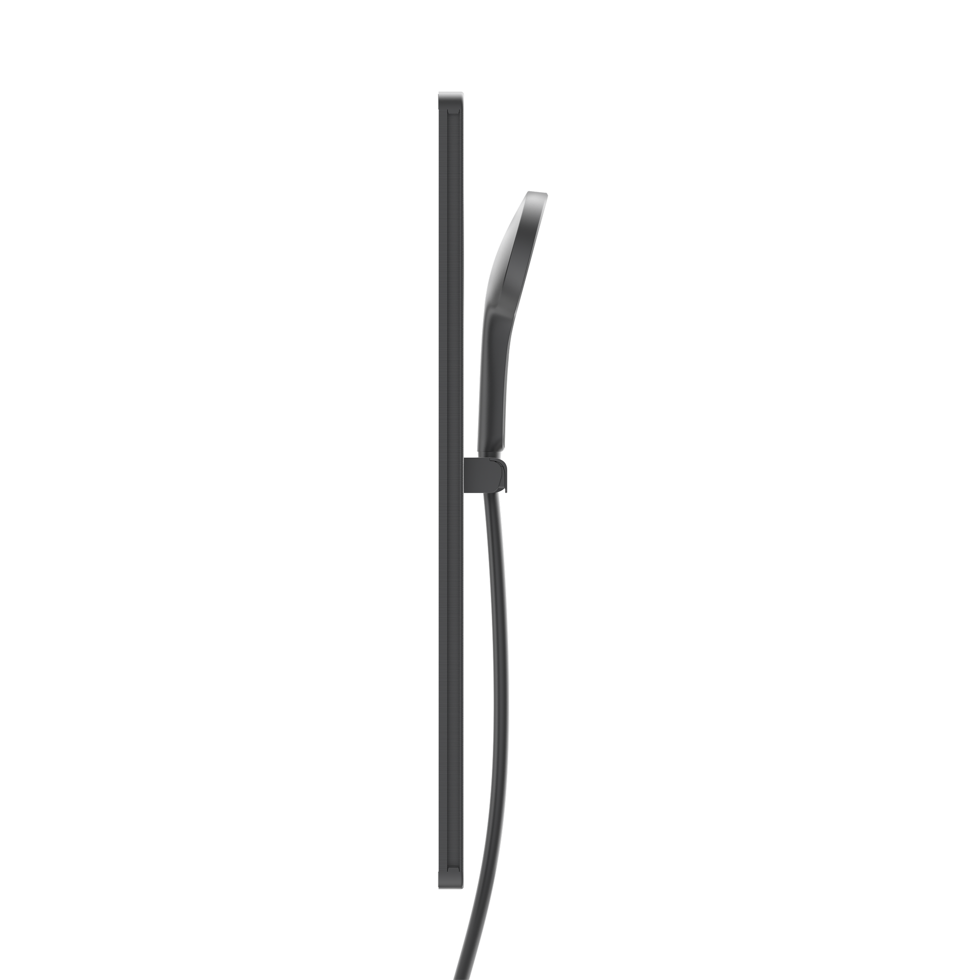 Stangenbrause-Set 'Karibik' graphit matt 78 cm, 3 Strahlarten