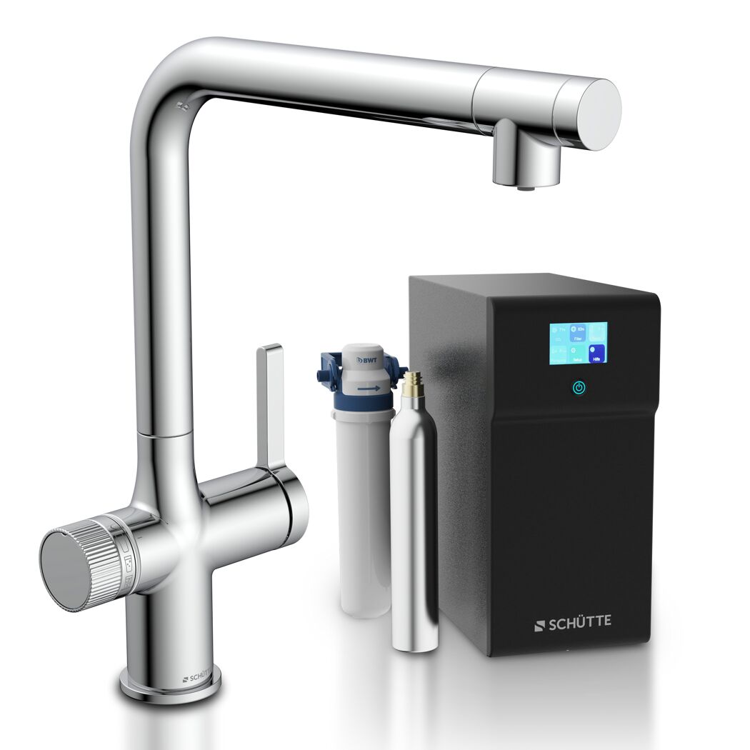 Sprudelwasser-Spültischarmatur 'Aquastar Premium' verchromt, mit Kühl- und Filtersystem