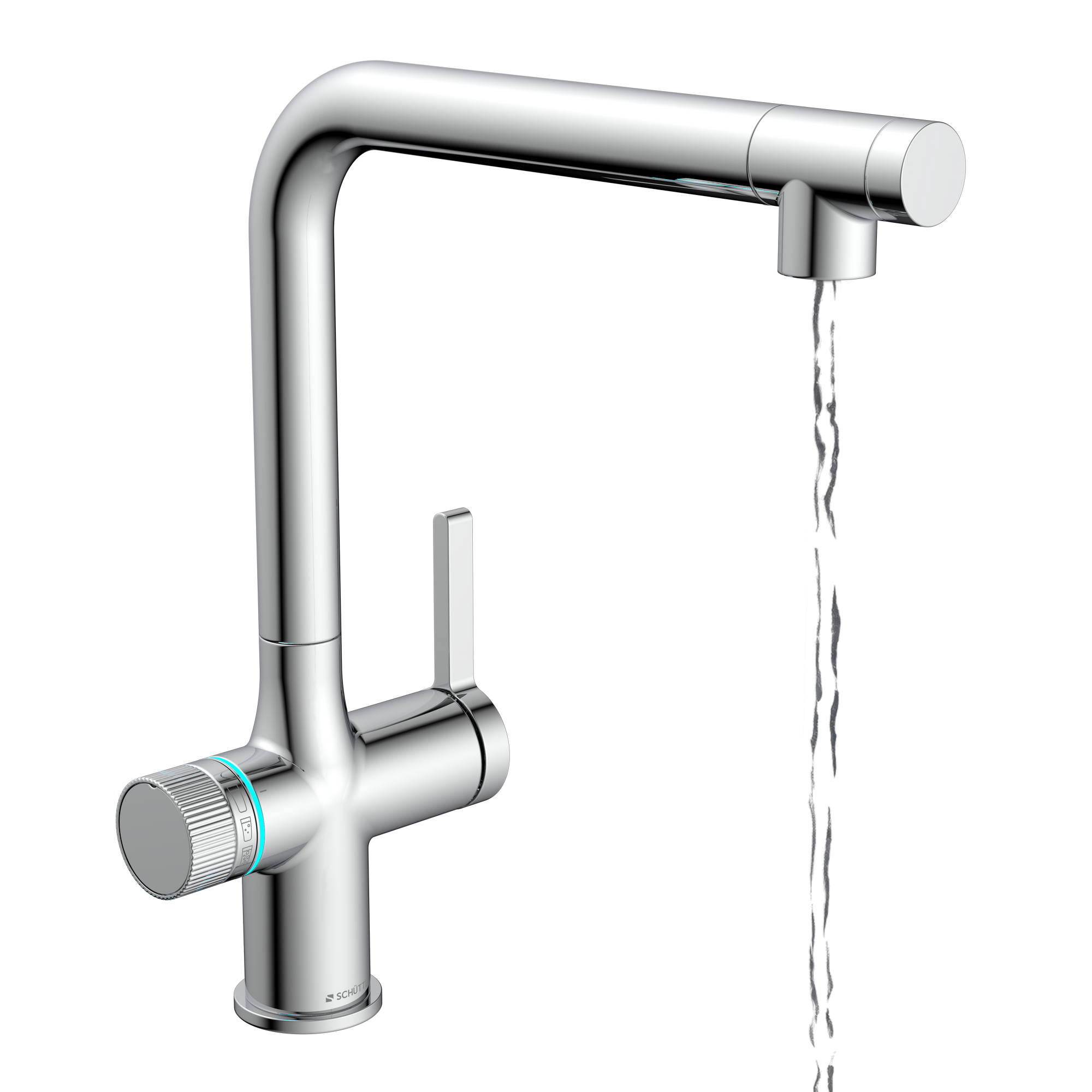 Sprudelwasser-Spültischarmatur 'Aquastar Premium' verchromt, mit Kühl- und Filtersystem