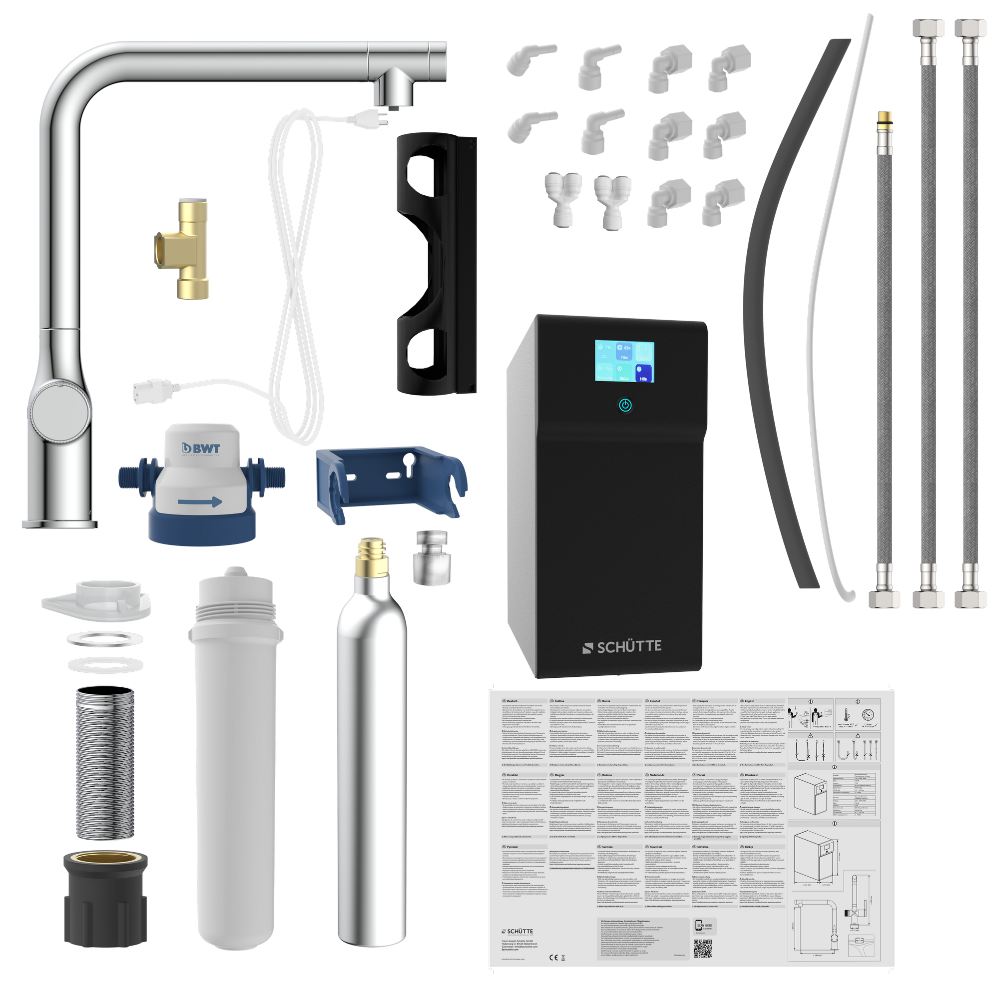 Sprudelwasser-Spültischarmatur 'Aquastar Premium' verchromt, mit Kühl- und Filtersystem
