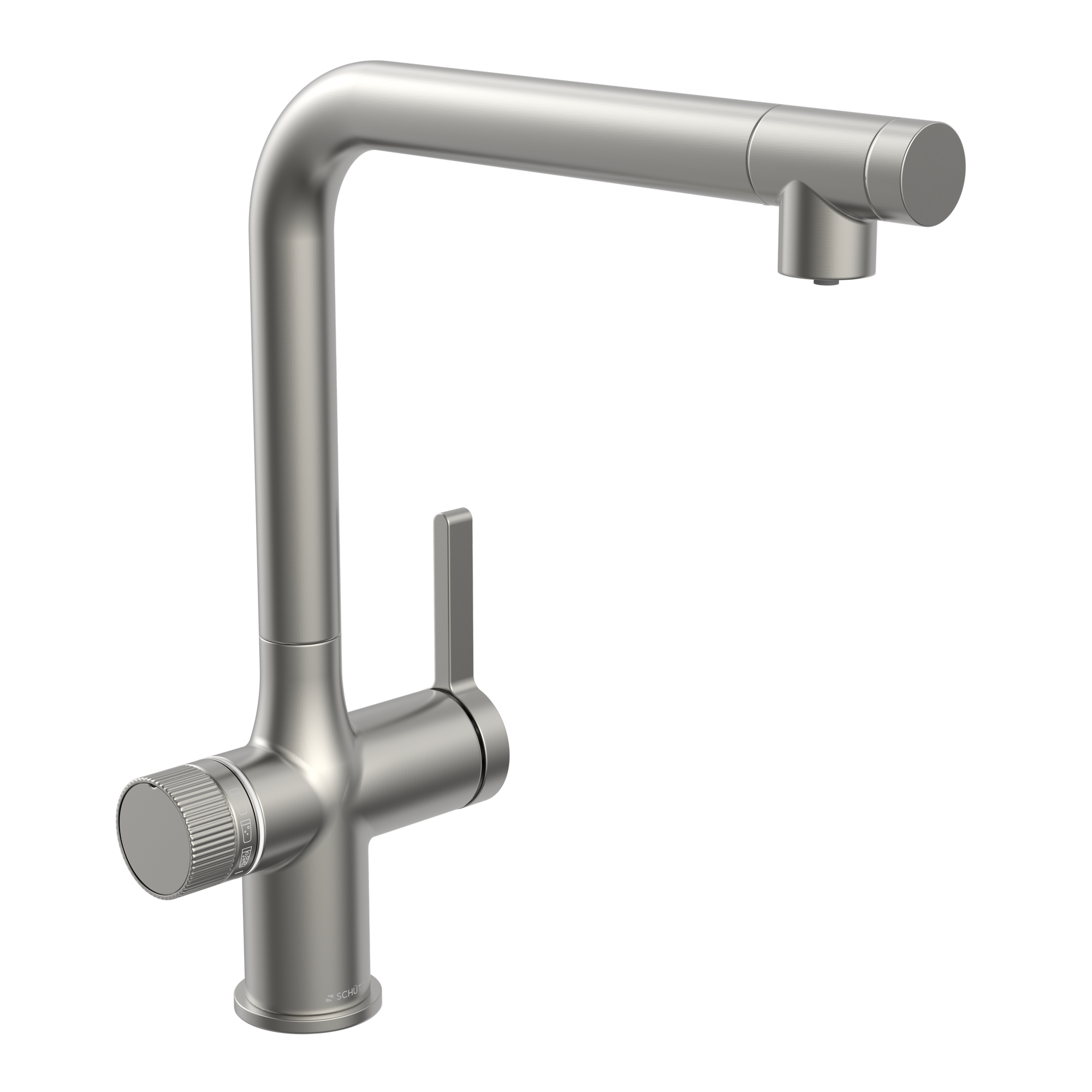 Sprudelwasser-Spültischarmatur 'Aquastar Premium' verchromt matt, mit Kühl- und Filtersystem