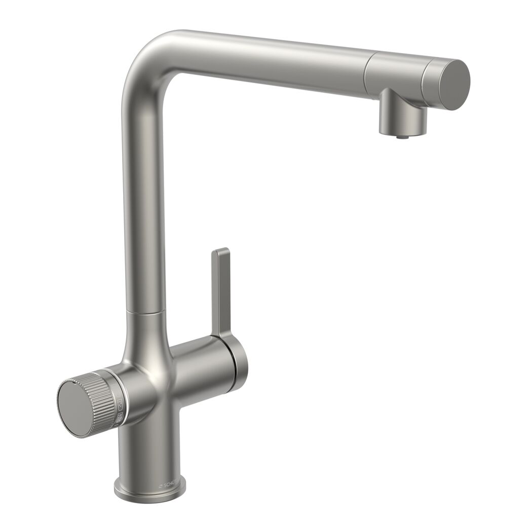 Sprudelwasser-Spültischarmatur 'Aquastar Premium' verchromt matt, mit Kühl- und Filtersystem