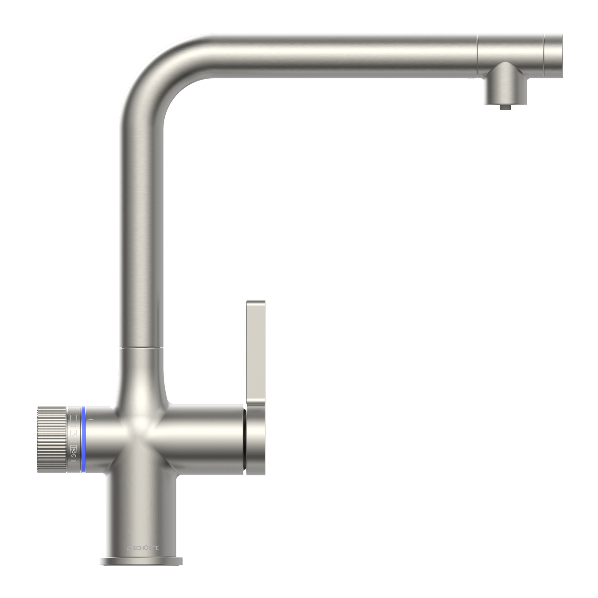Sprudelwasser-Spültischarmatur 'Aquastar Premium' verchromt matt, mit Kühl- und Filtersystem