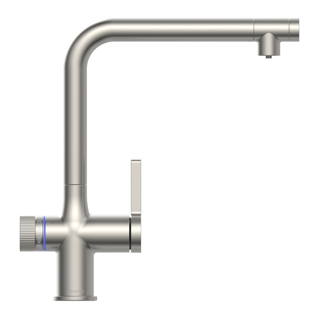 Sprudelwasser-Spültischarmatur 'Aquastar Premium' verchromt matt, mit Kühl- und Filtersystem