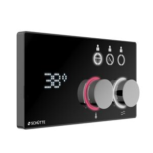 Digitales Duschsystem 'Aquadot' schwarz, mit Smart Control