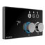Digitales Duschsystem 'Aquadot' schwarz, mit Smart Control