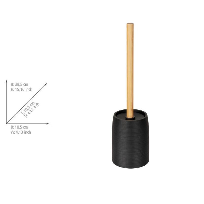 WC-Garnitur 'Altavalle' natur Bambus 10.5 x 38.5 x 10.5 cm