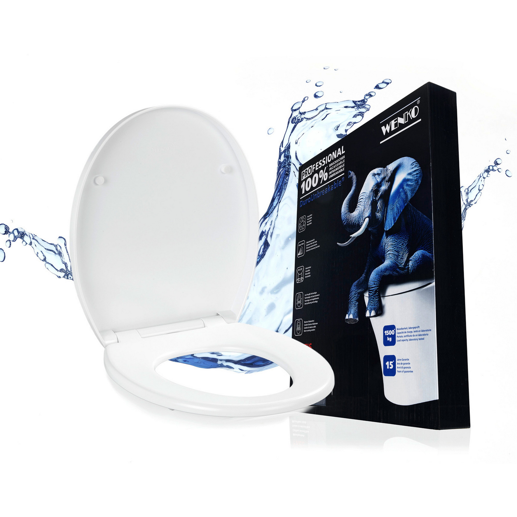 WC-Sitz 'Crevada' mit Absenkautomatik weiß