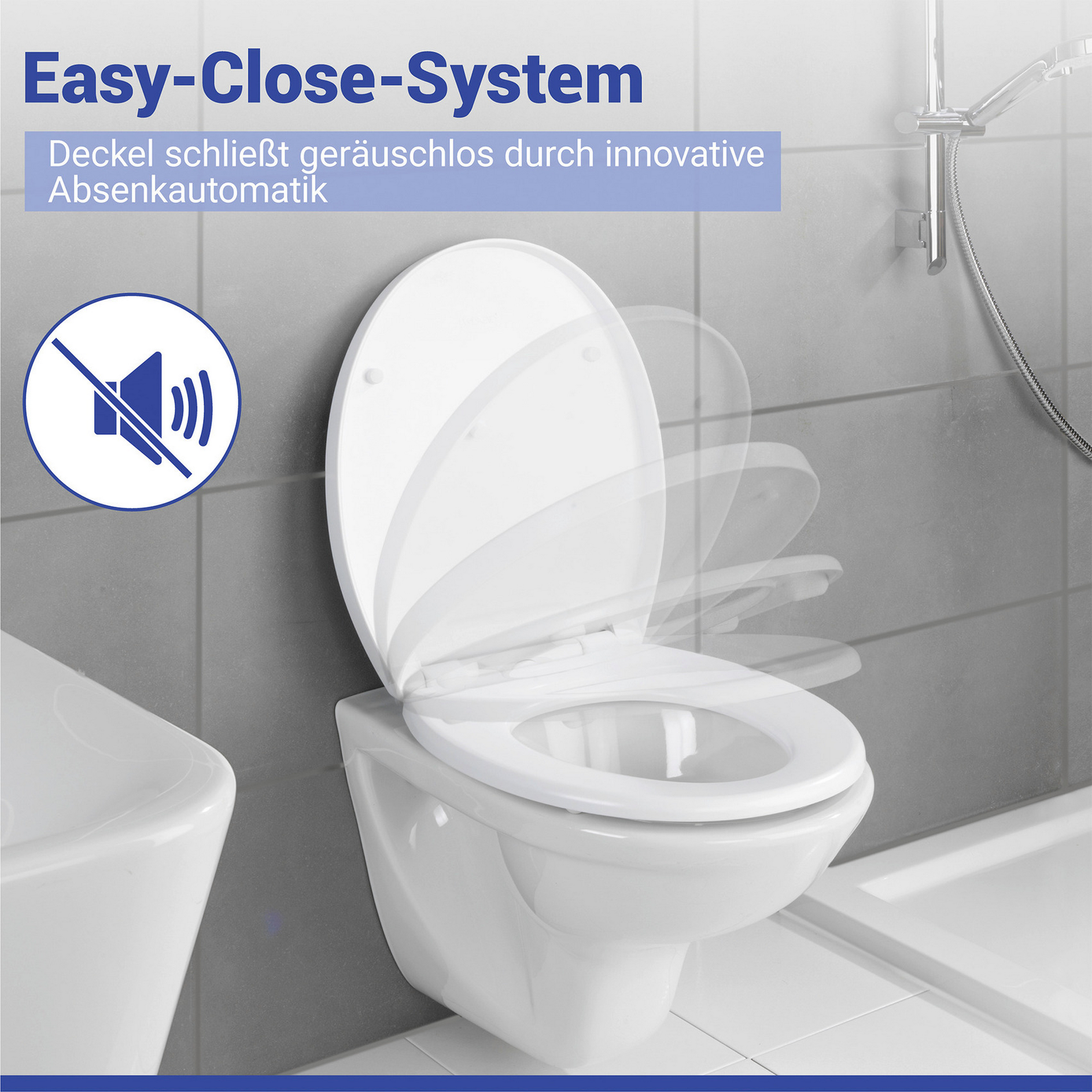 WC-Sitz 'Crevada' mit Absenkautomatik weiß