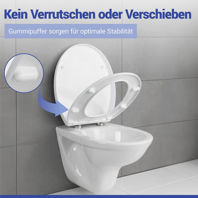 WC-Sitz 'Crevada' mit Absenkautomatik weiß