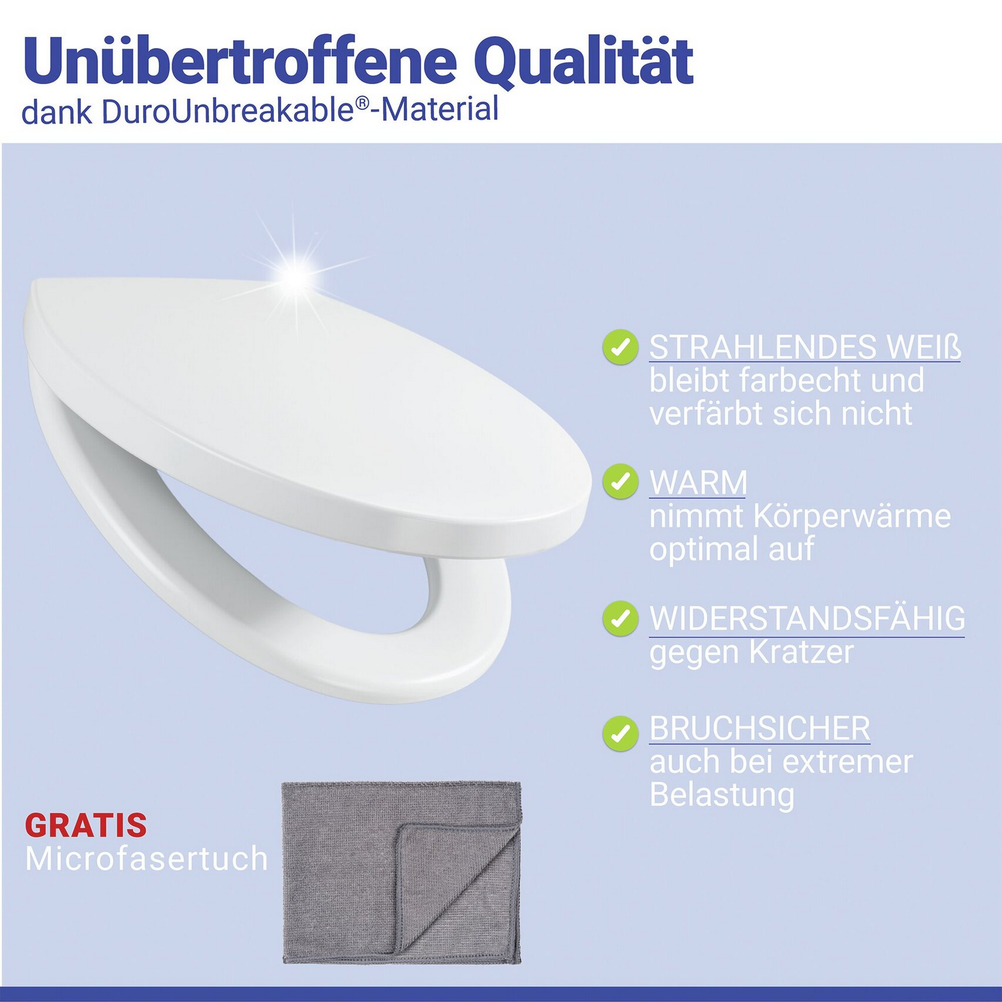 WC-Sitz 'Crevada' mit Absenkautomatik weiß