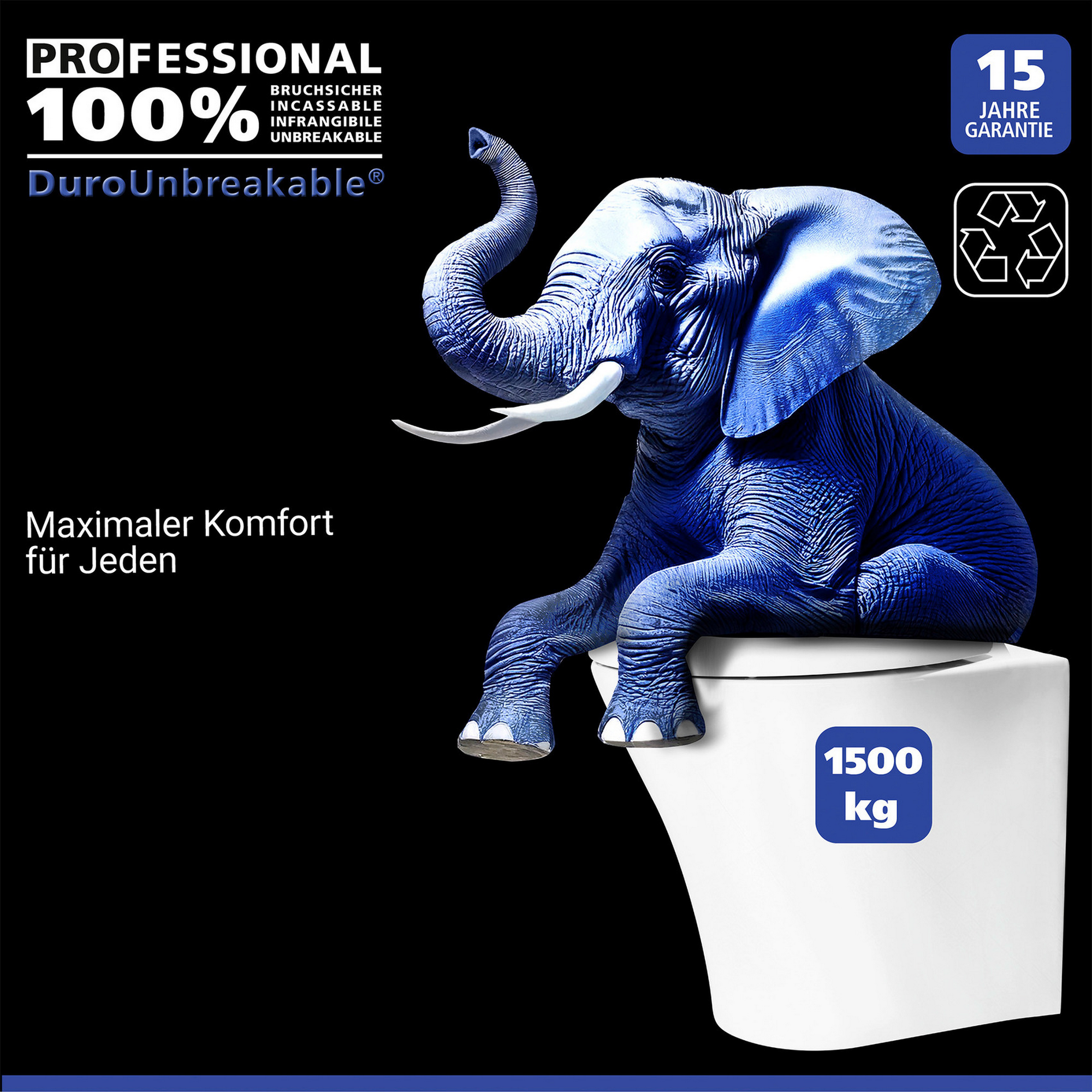 WC-Sitz 'Crevada' mit Absenkautomatik weiß