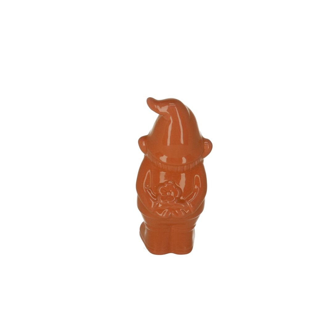 Gartenzwerg orange 25 x 10 x 9,5 cm