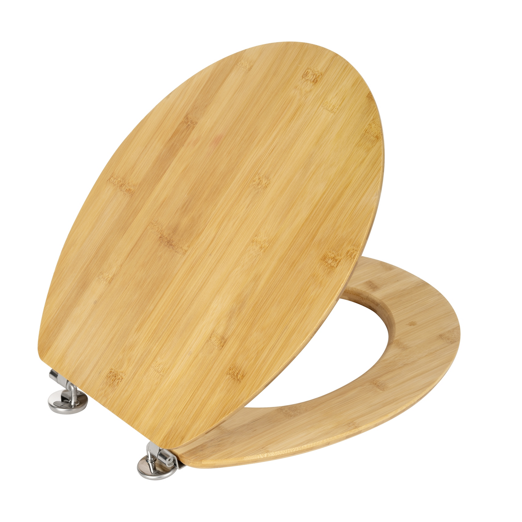 WC-Sitz mit Absenkautomatik Braun Bambus
