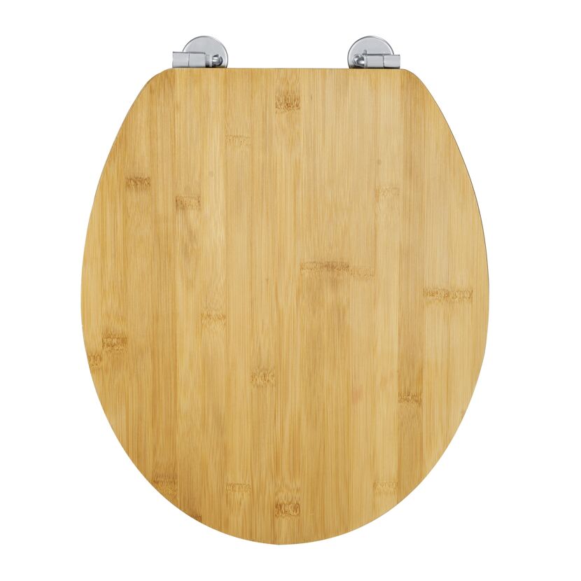 WC-Sitz mit Absenkautomatik Braun Bambus