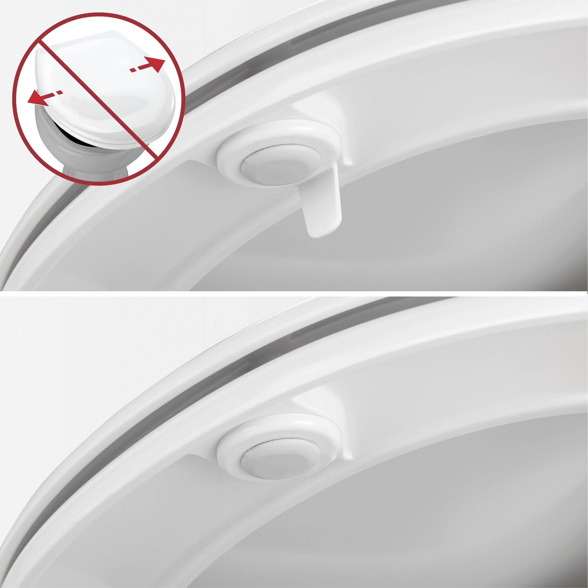 WC-Sitz 'Ripa' mit Absenkautomatik mehrfarbig Duroplast