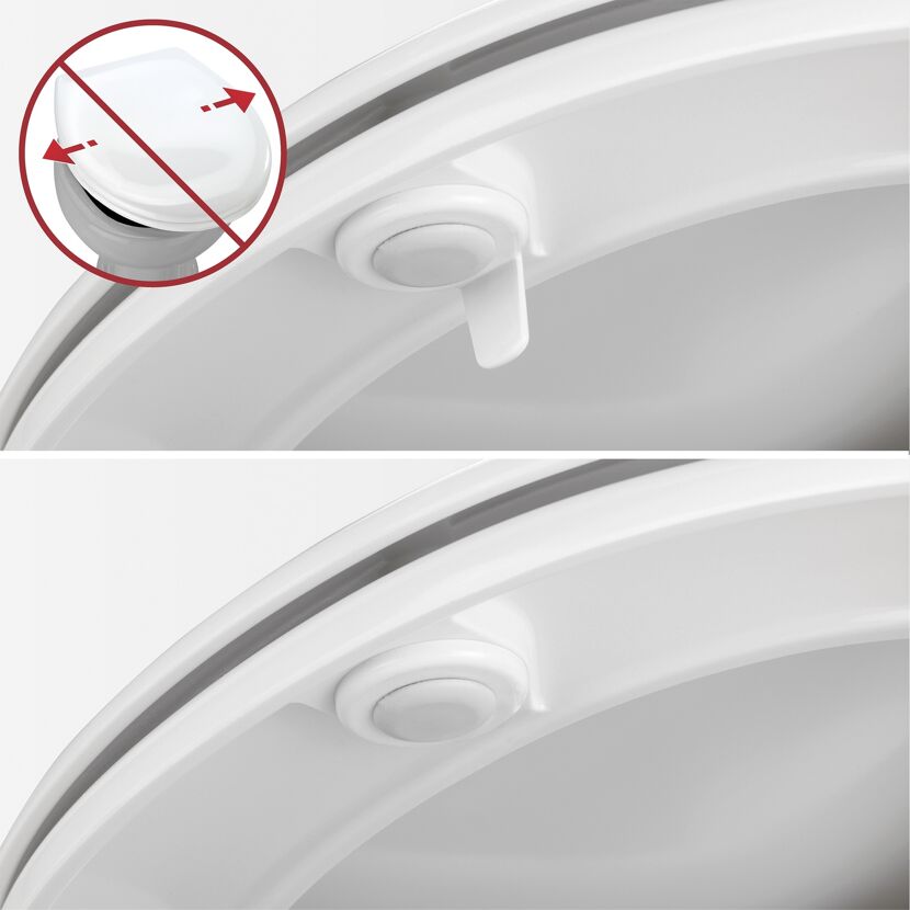 WC-Sitz 'Ripa' mit Absenkautomatik mehrfarbig Duroplast
