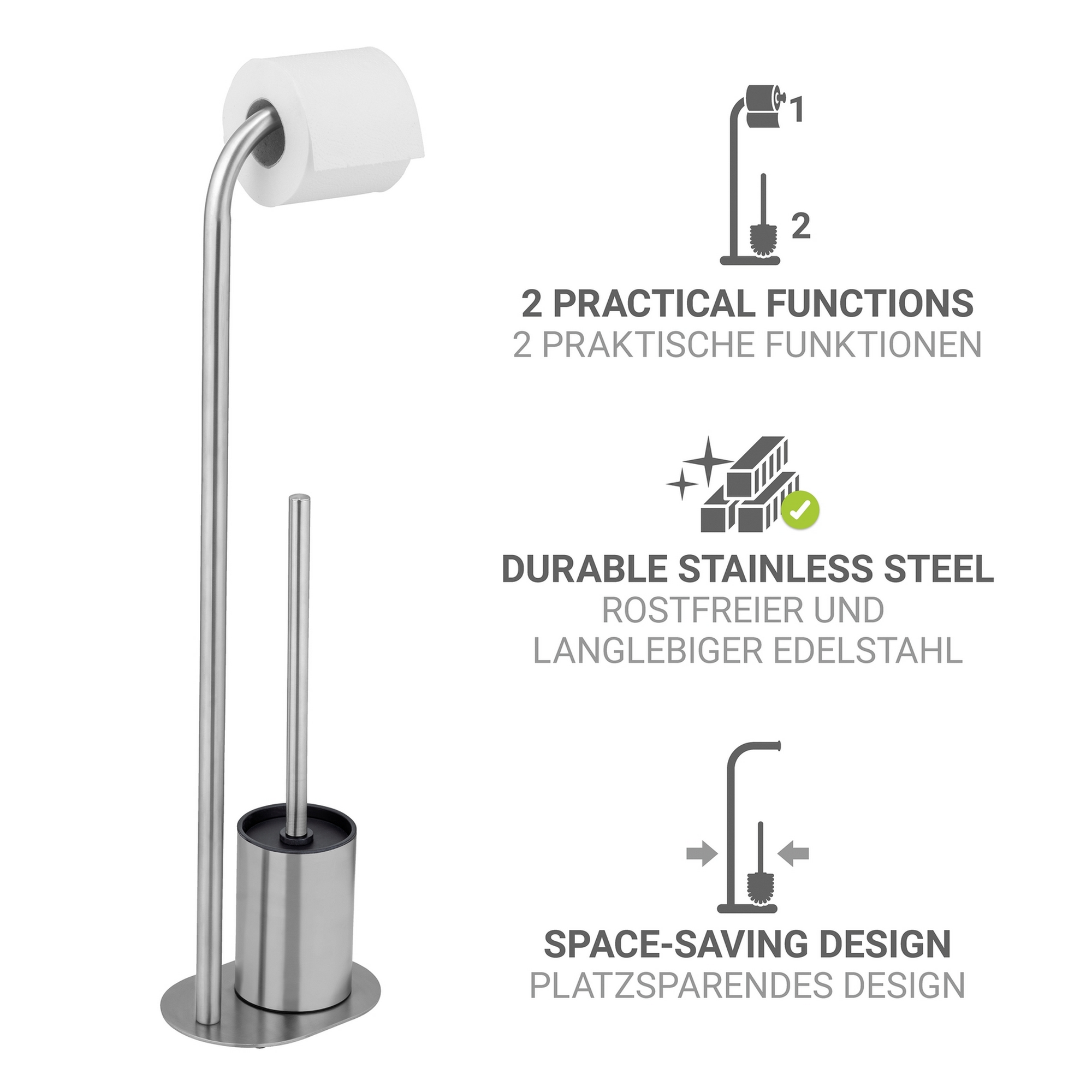 WC-Garnitur 'Levante' Edelstahl
