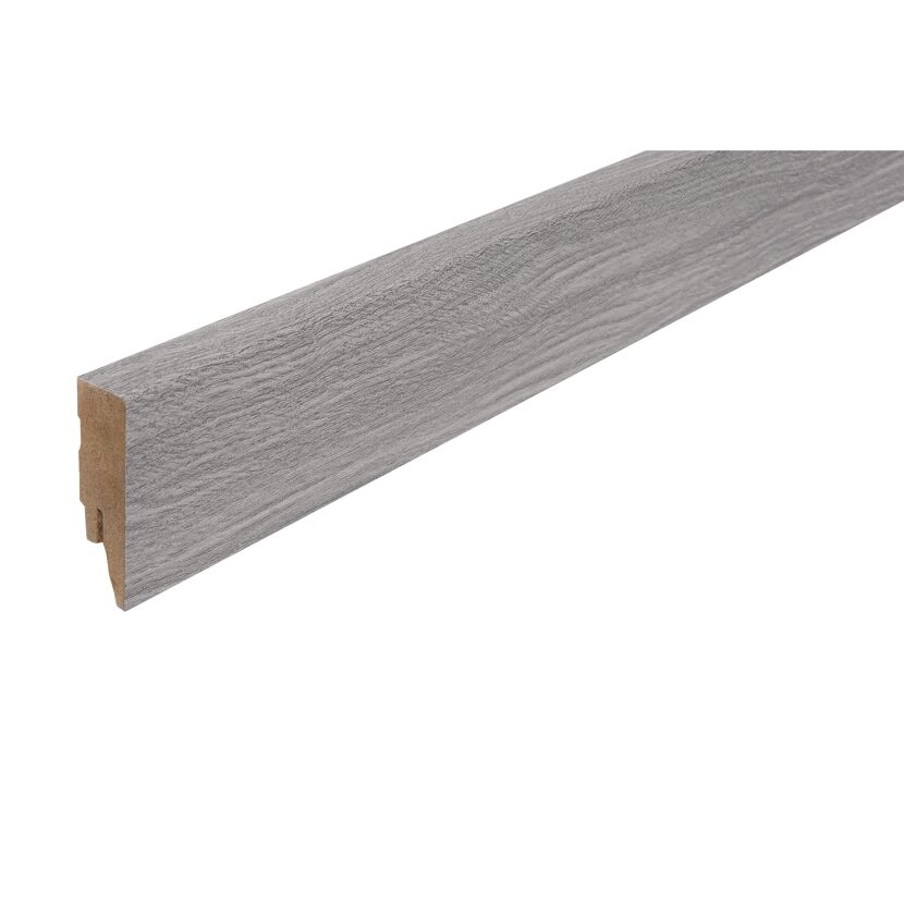 Clip-Sockelleiste Eiche Navaro gerade 2400 x 58 x 16 mm