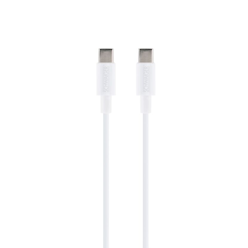 Ladekabel USB-C auf USB-C weiß 80 cm