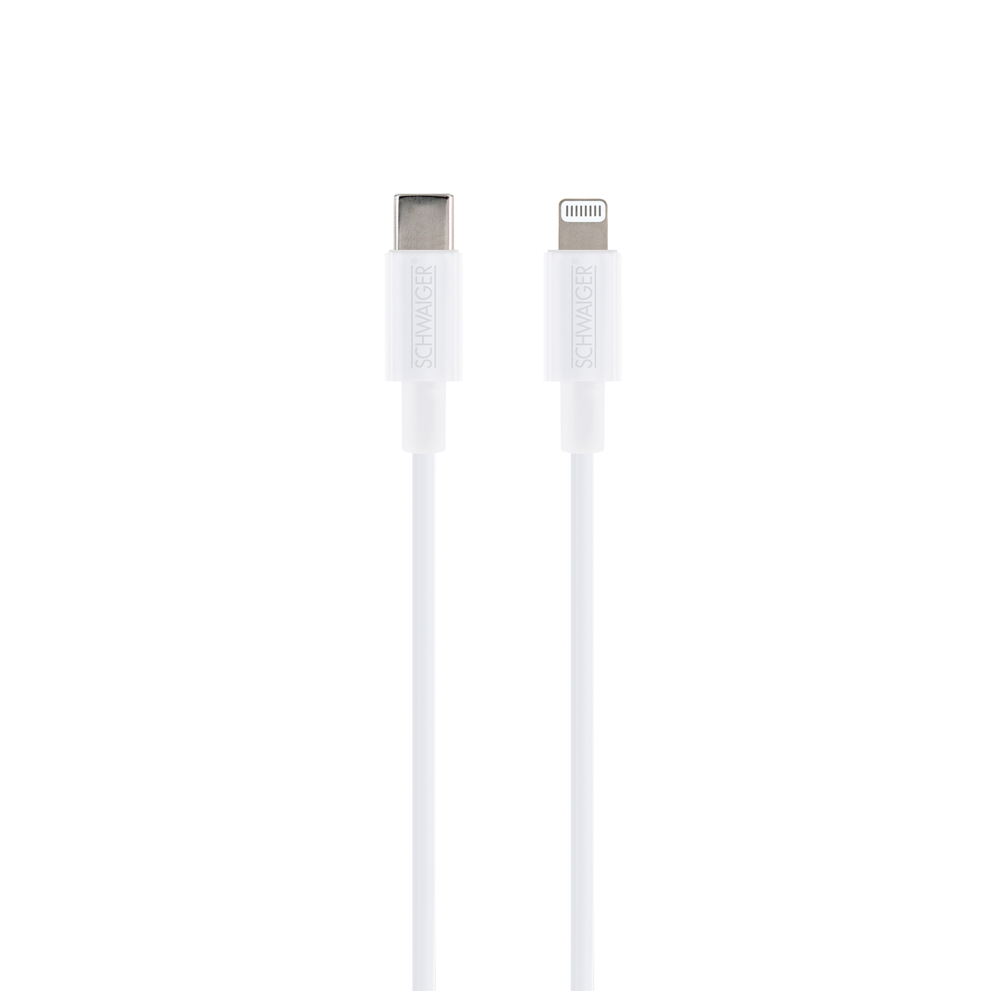 Ladekabel USB-C auf Lightning weiß 80 cm