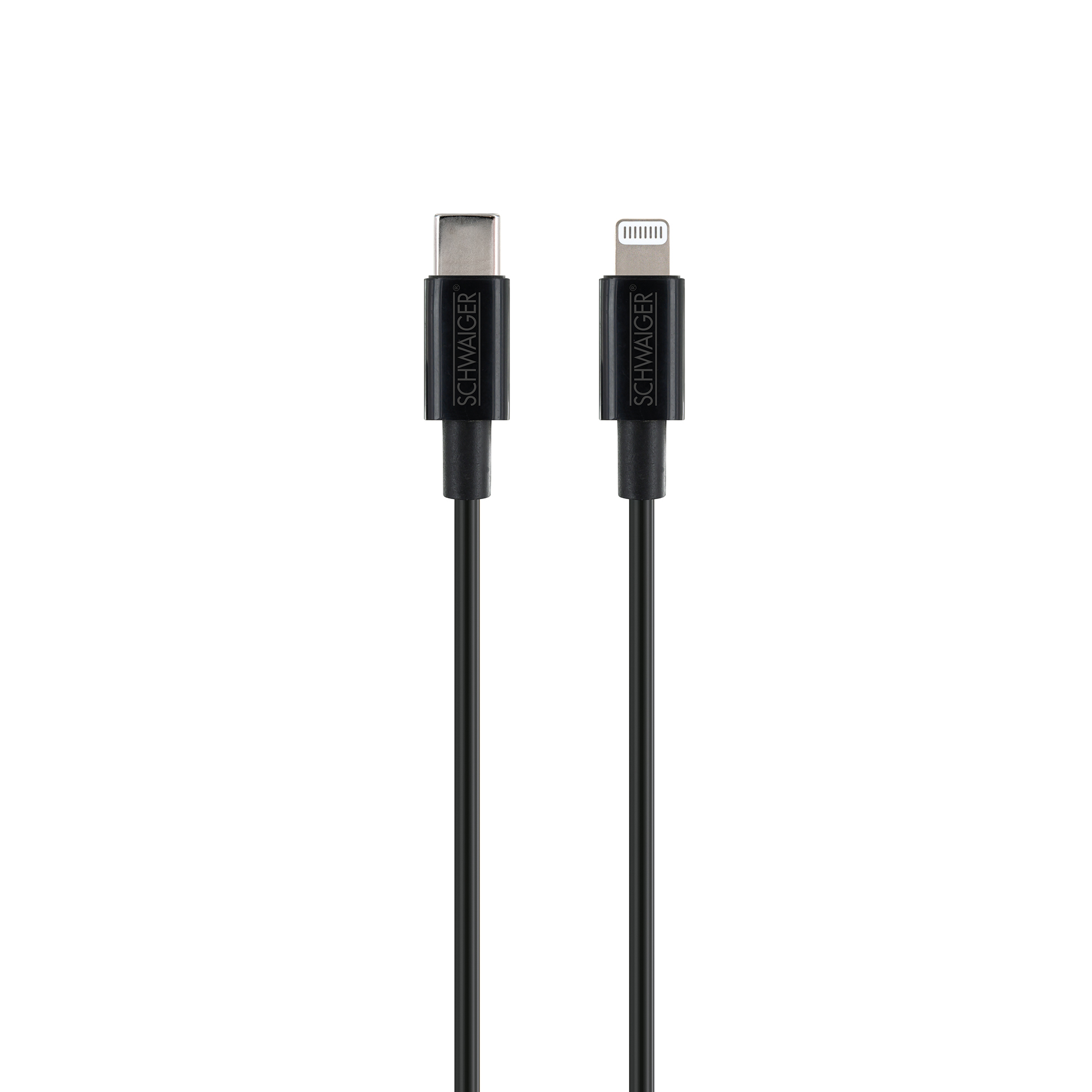 Ladekabel schwarz USB-C auf Lightning