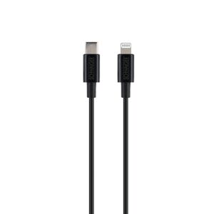 Ladekabel schwarz USB-C auf Lightning