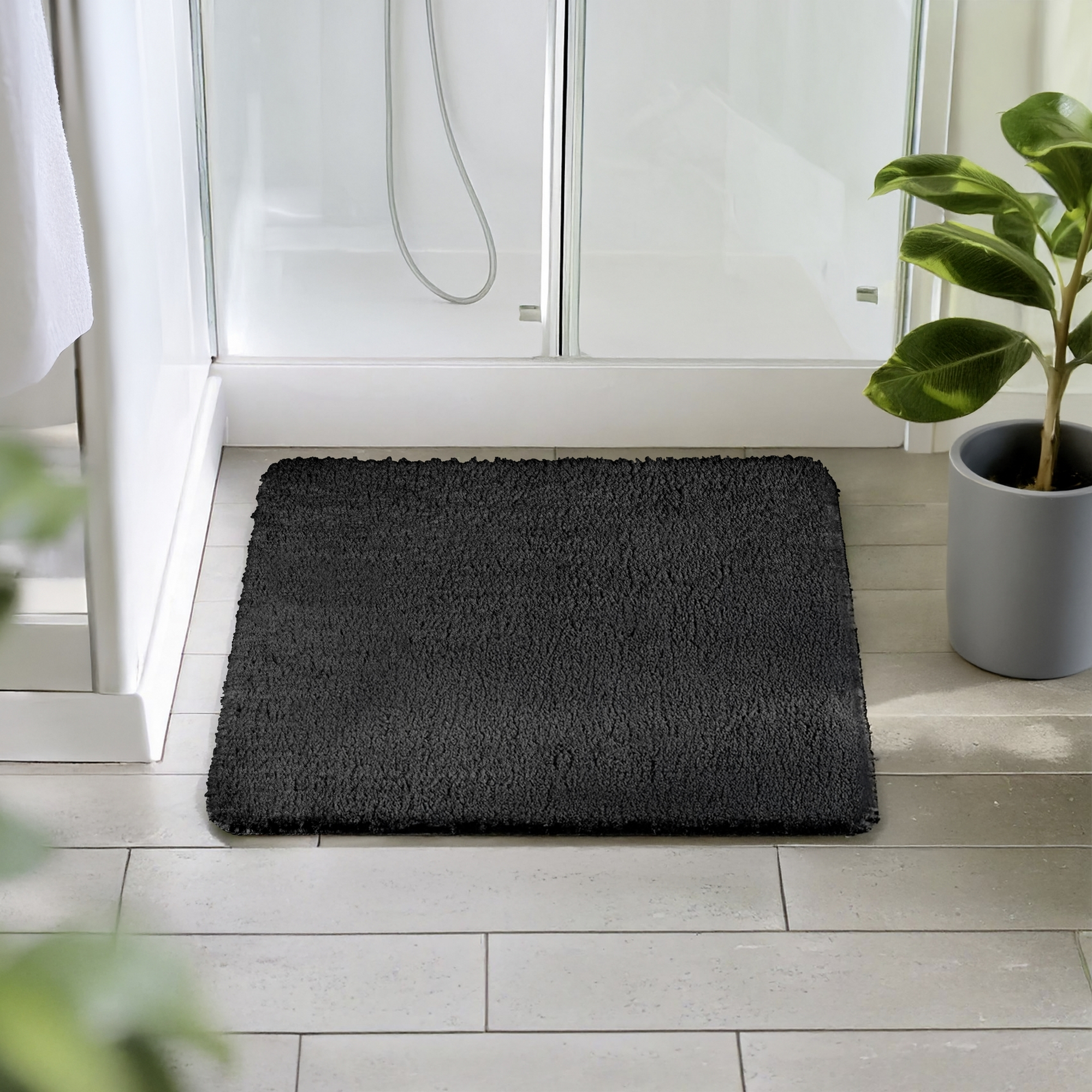 Badteppich 'Badia' anthrazit 55 x 65 cm