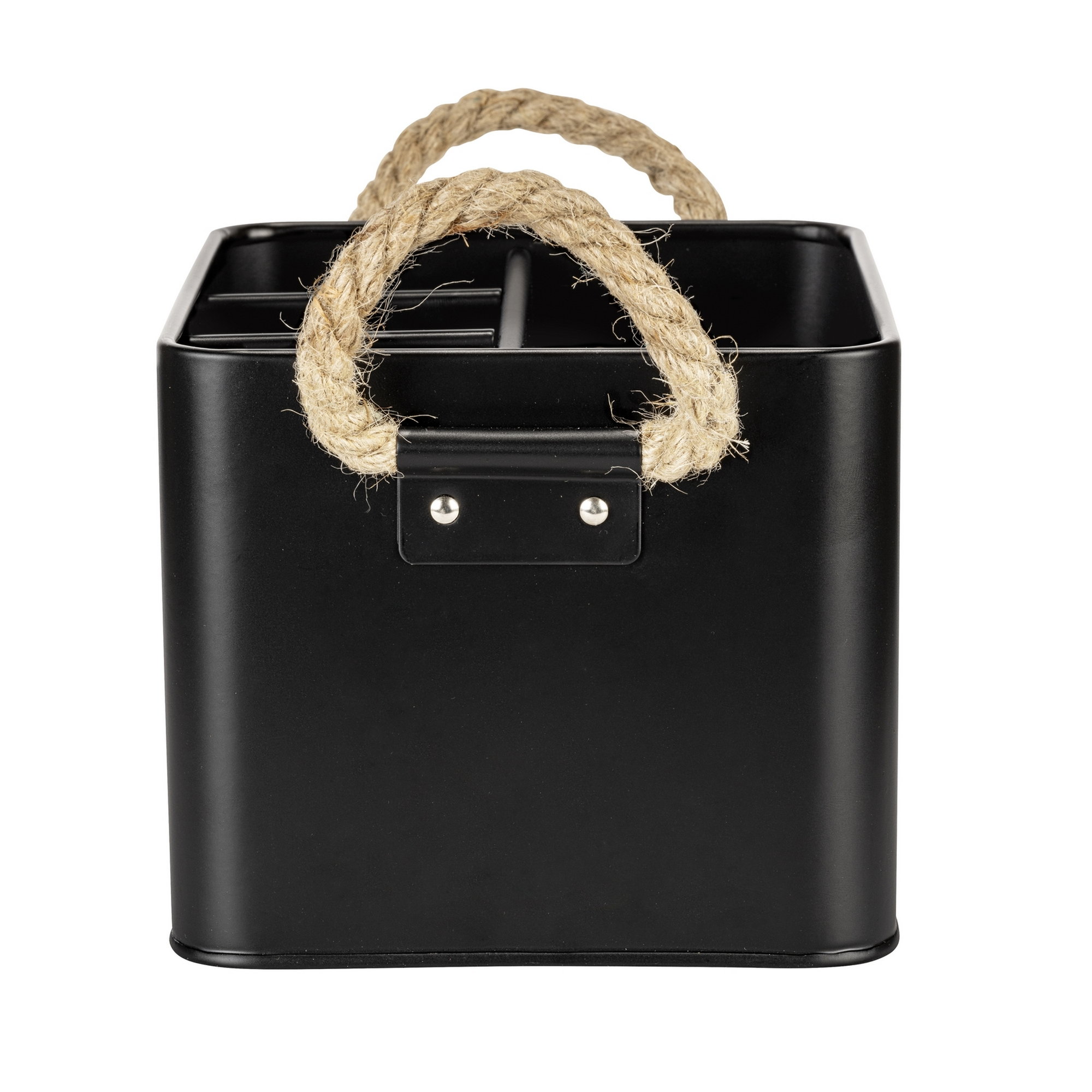 Aufbewahrungsbox 'Gara' Stahl schwarz 19 x 12,5 x 13 cm