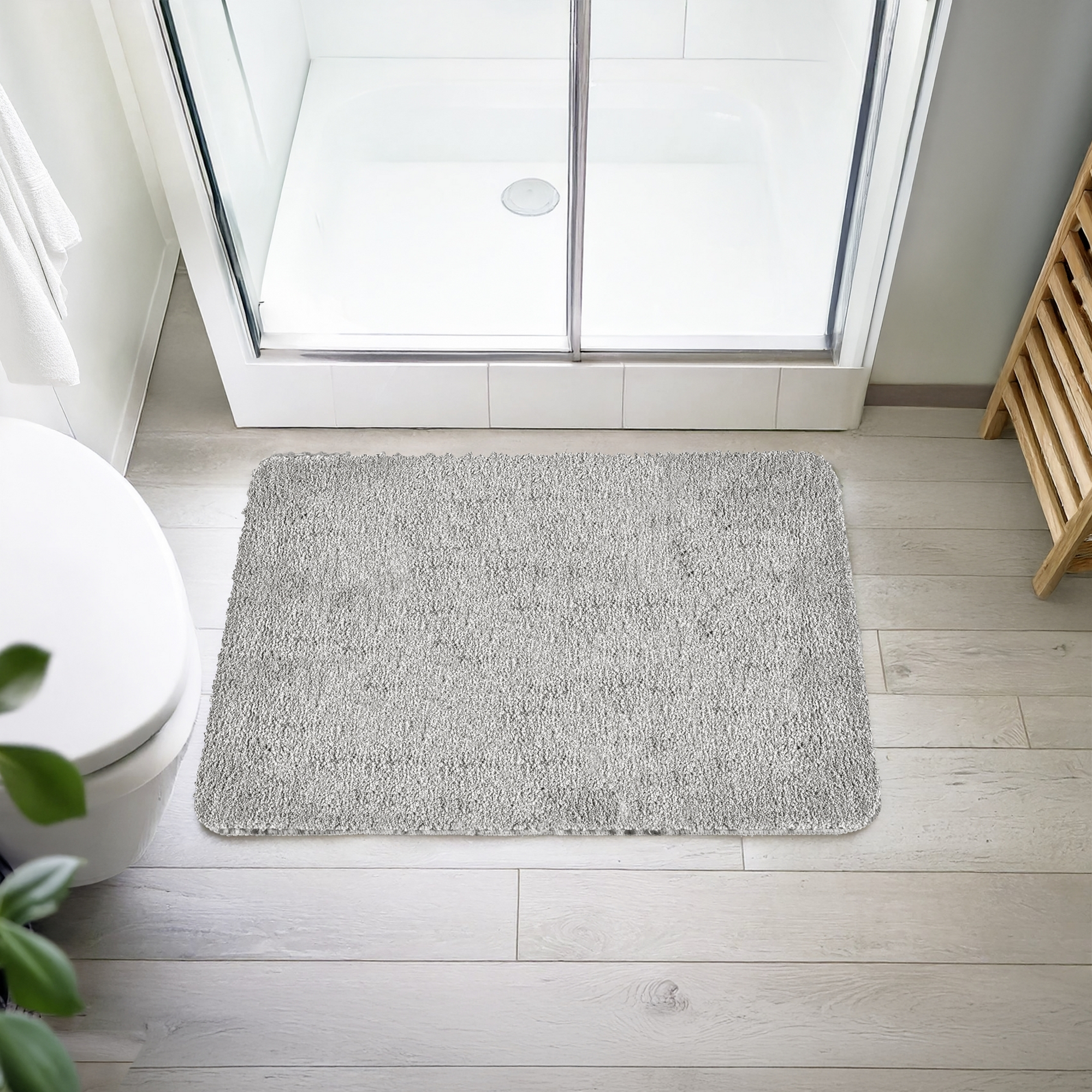 Badteppich 'Badia' grau 55 x 65 cm