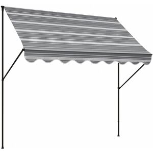 Klemmmarkise 'Exklusiv' grau 350 x 150 cm