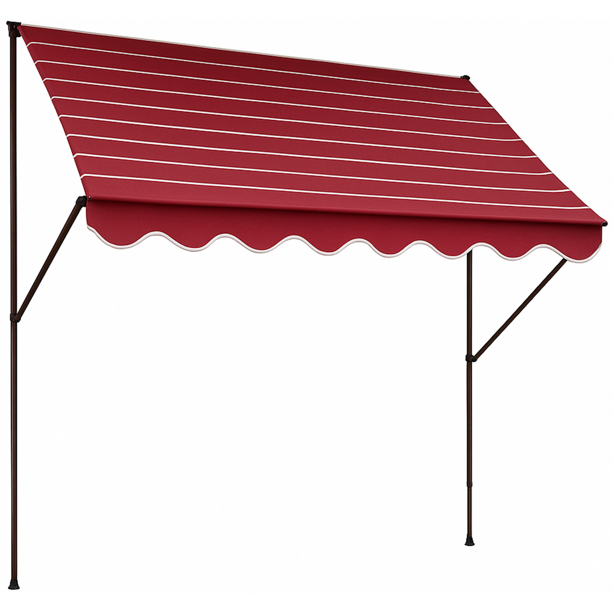 Klemmmarkise 'Exklusiv' bordeaux 400 x 150 cm